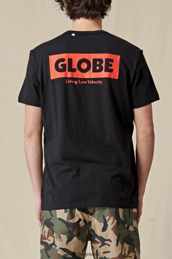 είδη ένδυσης Globe Brand ζωντανό μπλουζάκι χαμηλής ταχύτητας μαύρος VR008N291