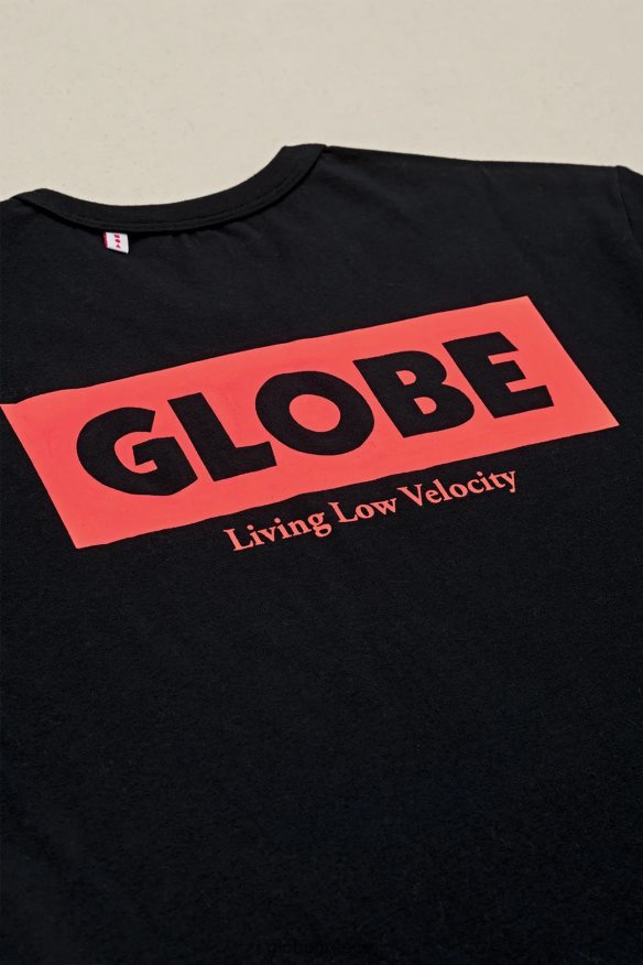 είδη ένδυσης Globe Brand ζωντανό μπλουζάκι χαμηλής ταχύτητας μαύρος VR008N291