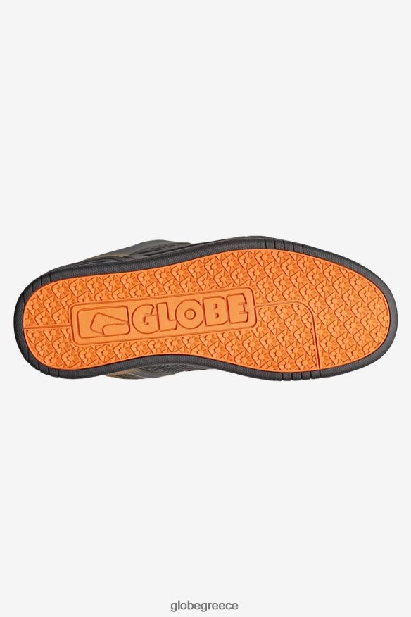παπούτσια Globe Brand γέρνω μαύρο/πορτοκαλί ξεθώριασμα VR008N59