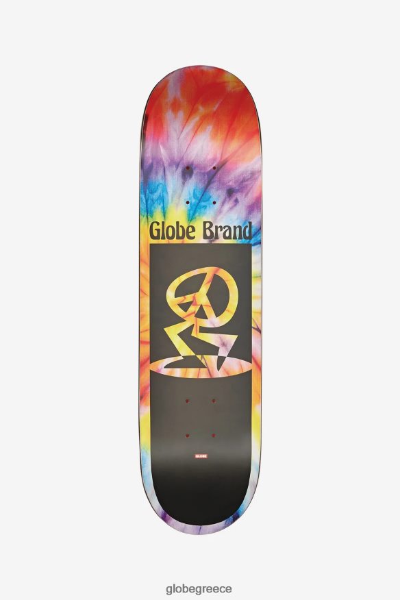 skateboards Globe Brand ειρηνικός άνθρωπος μέσα κατάστρωμα 7,6". σπειροειδής βαφή/μαύρο VR008N209