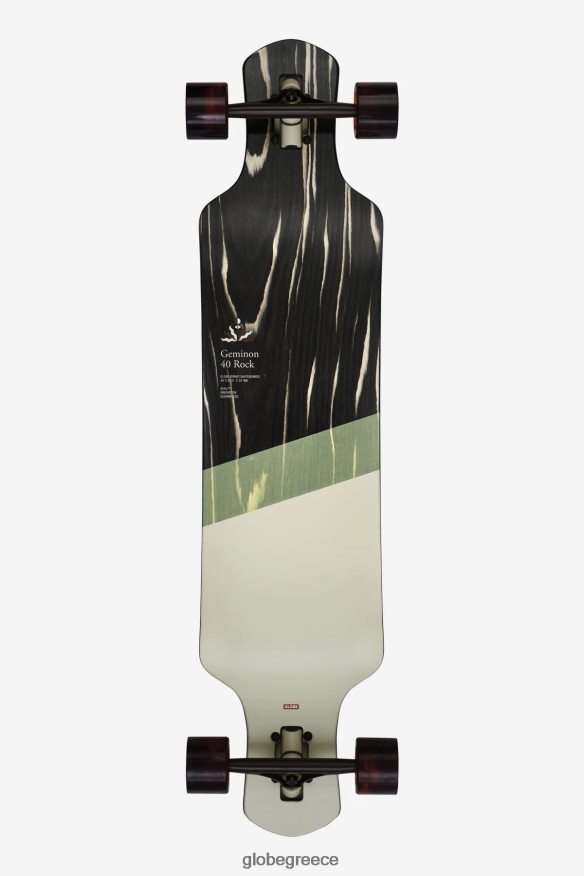 skateboards Globe Brand geminon rock 40" longboard μαύρο macassar/επιτομή VR008N139