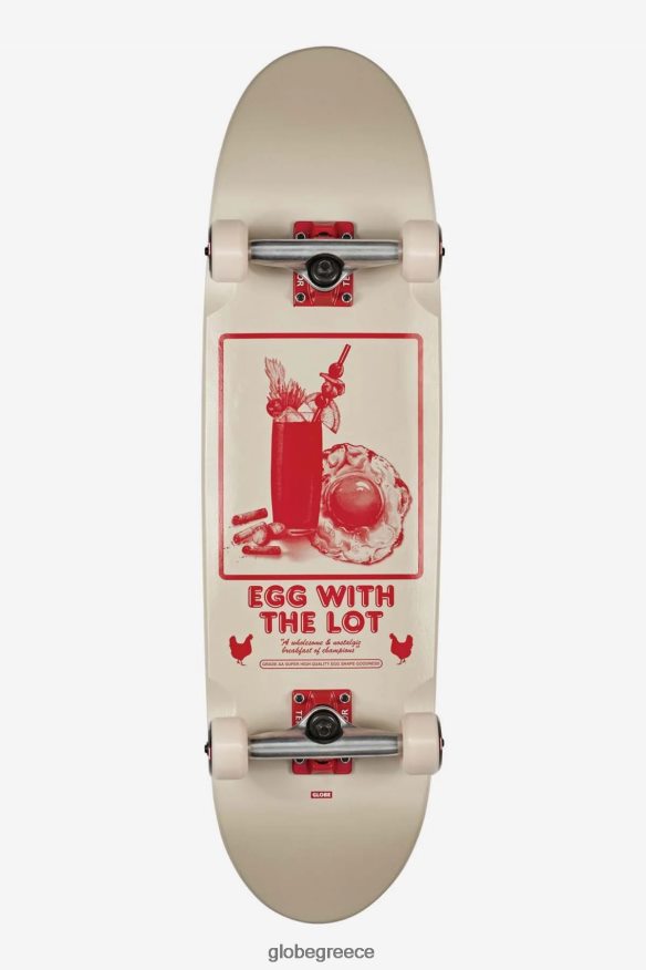skateboards Globe Brand eggy 8.625" ολοκληρωμένο εκρού/η παρτίδα VR008N203