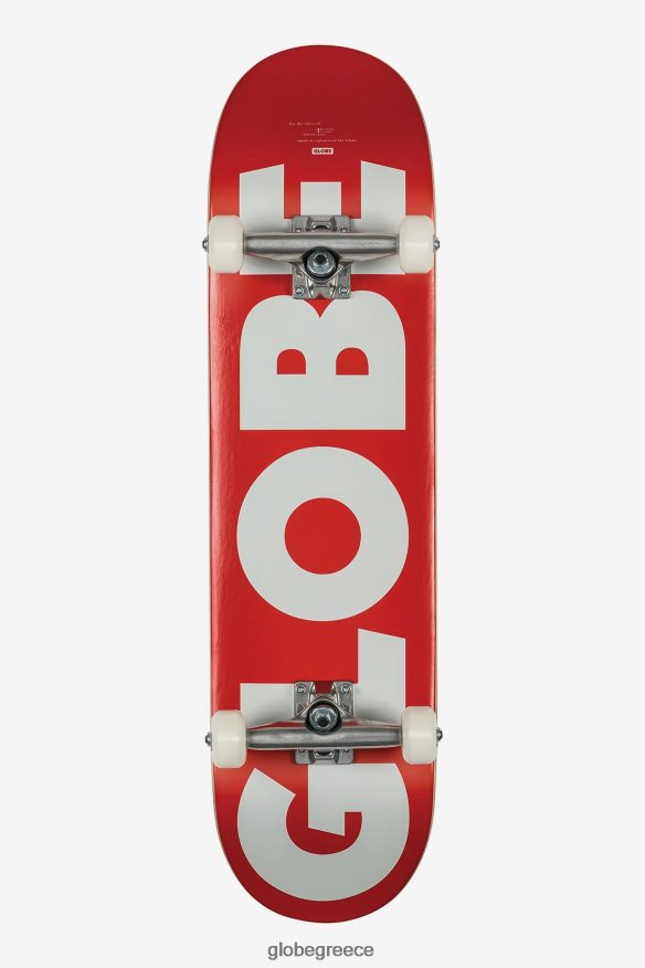 skateboards Globe Brand g0 fubar 8,25" ολοκληρωμένο κόκκινο άσπρο VR008N173