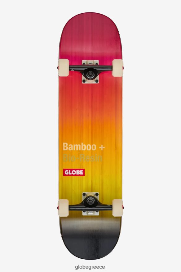 skateboards Globe Brand g3 bar 8,25" ολοκληρωμένη μπαμπού/ροζ μαύρο ξεθώριασμα VR008N170