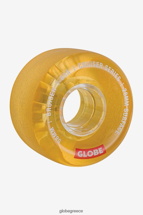 skateboards Globe Brand bruiser cruiser τροχός 58 χλστ καθαρό μέλι VR008N245