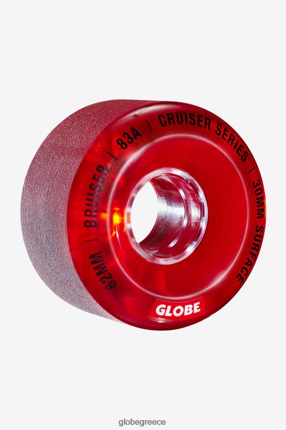 skateboards Globe Brand bruiser cruiser τροχός 62 χλστ καθαρό κόκκινο VR008N246