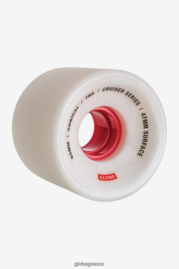 skateboards Globe Brand κωνικός τροχός cruiser 62 χλστ λευκό/κόκκινο/62 VR008N253