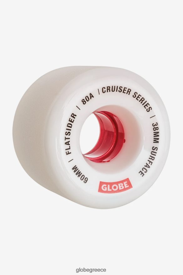 skateboards Globe Brand flatsider cruiser τροχός 60 χλστ λευκό/κόκκινο VR008N256